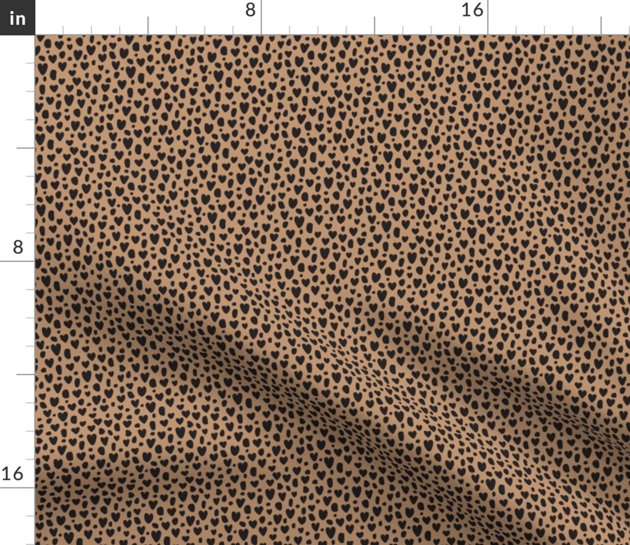 Leopard Hearts Animal Print Valentine Cheetah Valentines Day Heart Custom Printed Fabric by Spoonflower Various Fabrics by the Yard or Fat Quarter